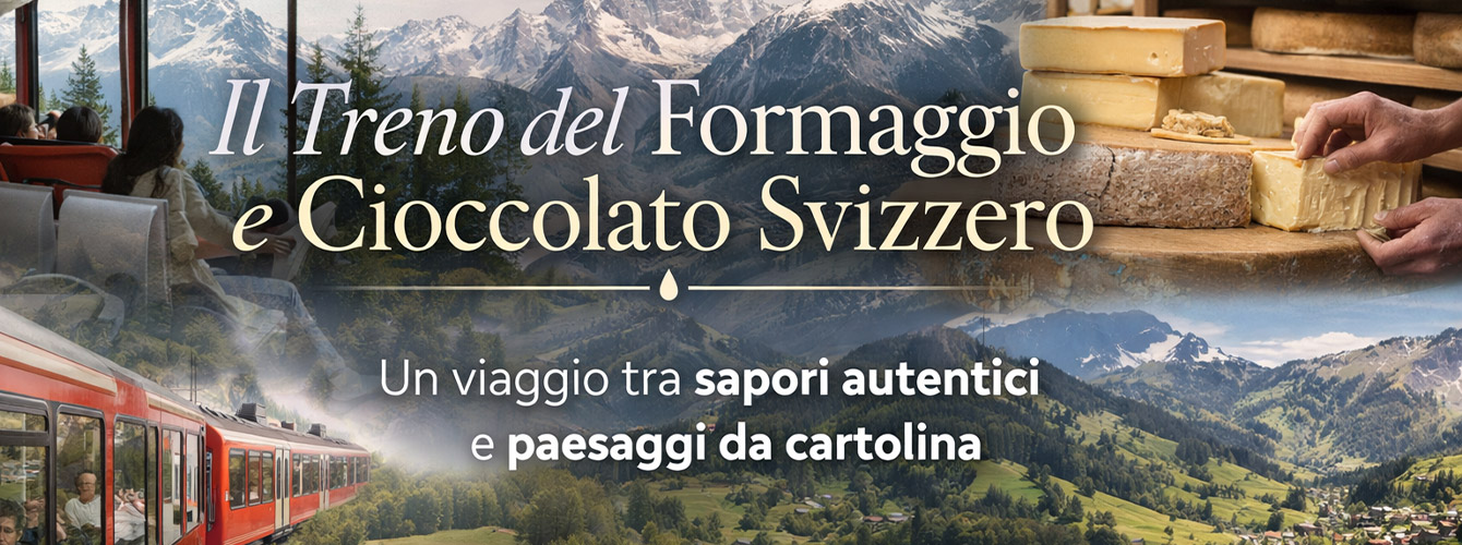 Treno del formaggio e cioccolato svizzero